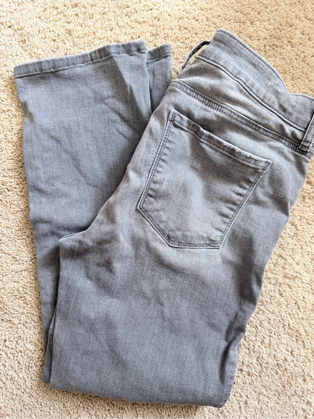 Kut from the Kloth Women's Light Grey Straight Leg Jeans
